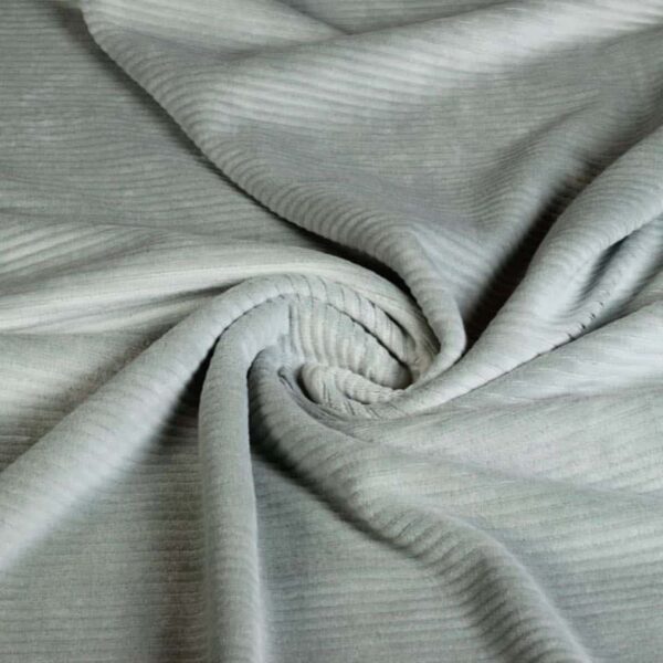 Tricot stof rib cord stretch oudgroen