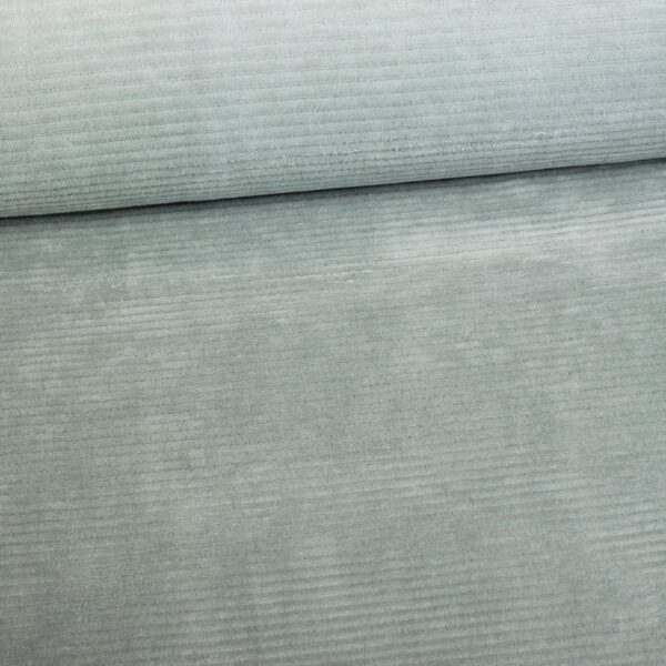 Tricot stof rib cord stretch oudgroen