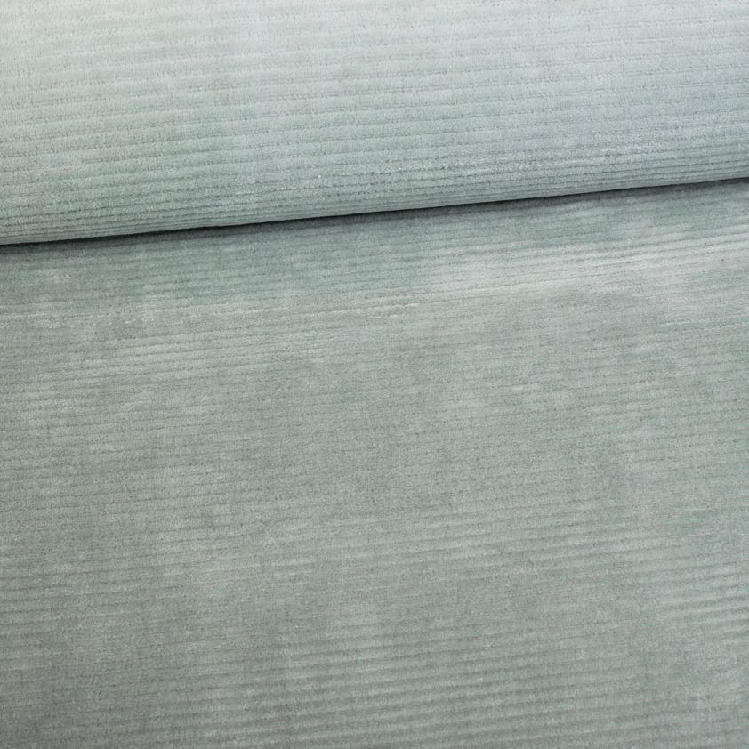 Tricot stof rib cord stretch oudgroen