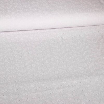 Swiss Broderie diamond wit