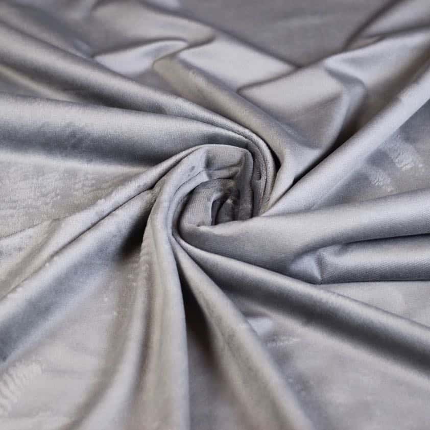 Minky fleece stof licht grijs
