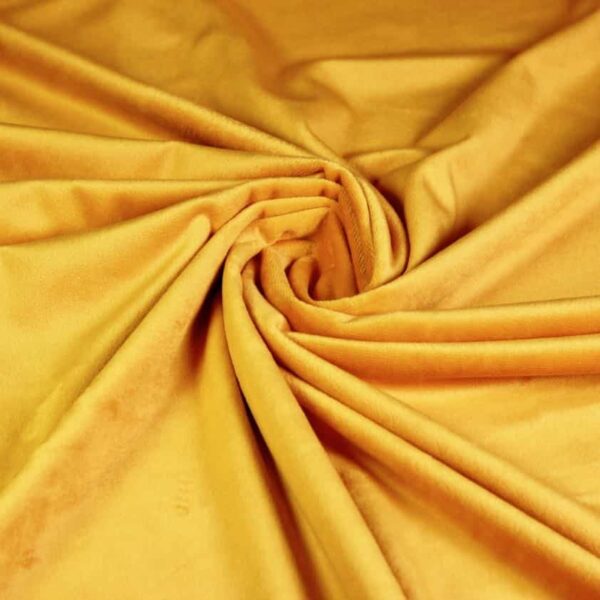 Minky fleece stof oker