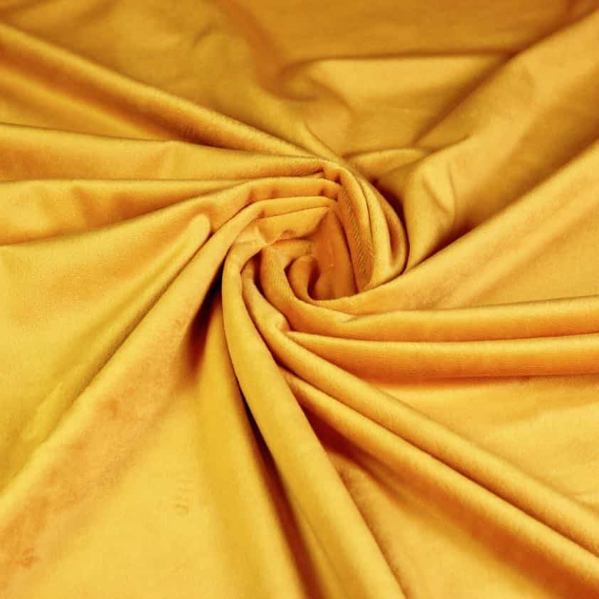 Minky fleece stof oker