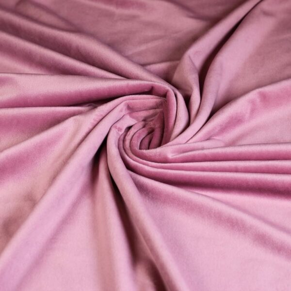Minky fleece stof oud roze