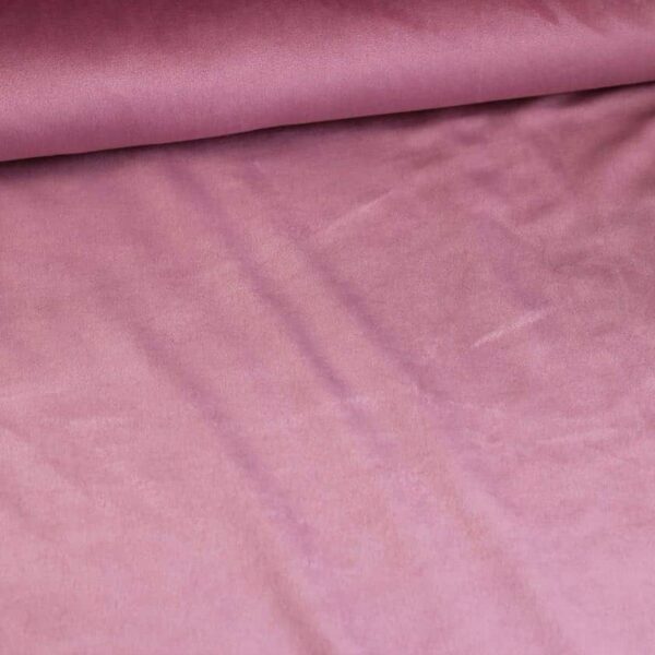 Minky fleece stof oud roze