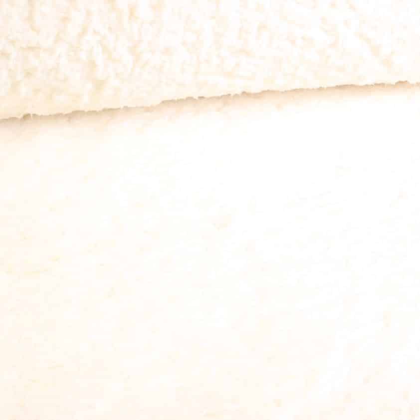 Borg teddy stof off white