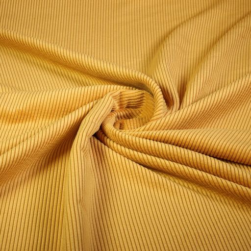 Corduroy stof oker