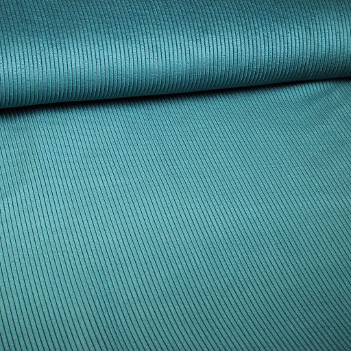 Corduroy stof petrol