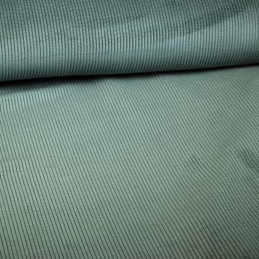 Corduroy stof donkergroen