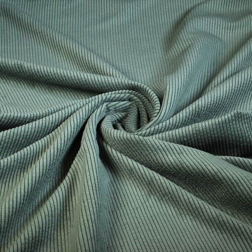 Corduroy stof donkergroen