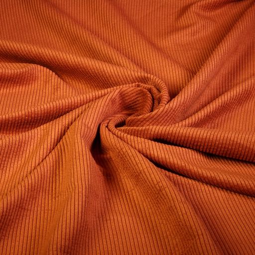 Corduroy stof brique