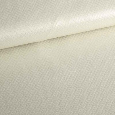 Jacquard mini ruit metallic ecru/zilver