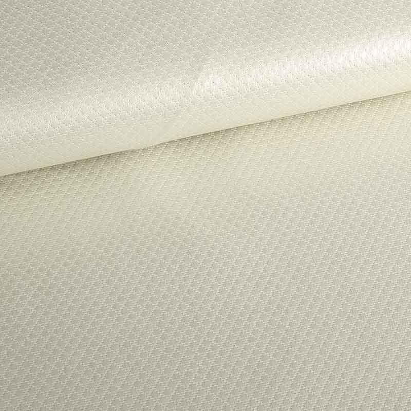 Jacquard mini ruit metallic ecru/zilver