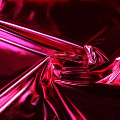 Stretch lamee stof fuchsia
