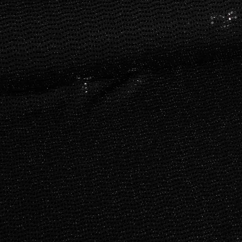 Stretch stof glitter stip zwart