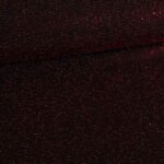 Stretch stof glitter stip rood