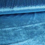 Velours de panne aqua