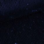 Velvet stof donkerblauw met pailletten