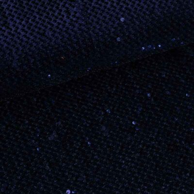 Velvet stof donkerblauw met pailletten