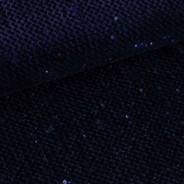 Velvet stof donkerblauw met pailletten