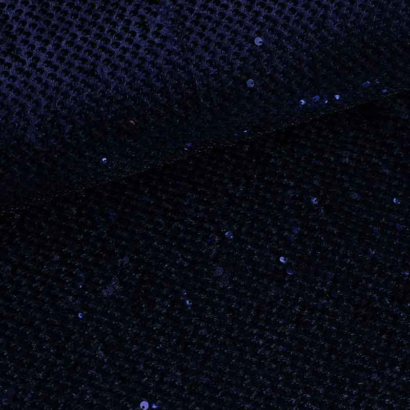 Velvet stof donkerblauw met pailletten