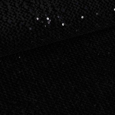Velvet stof stretch zwart met pailletten