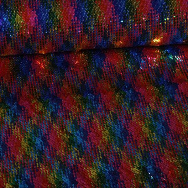Pailletten stof multicolor