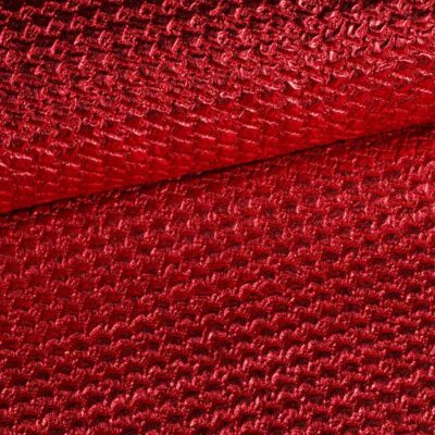Metallic stof bubble rood