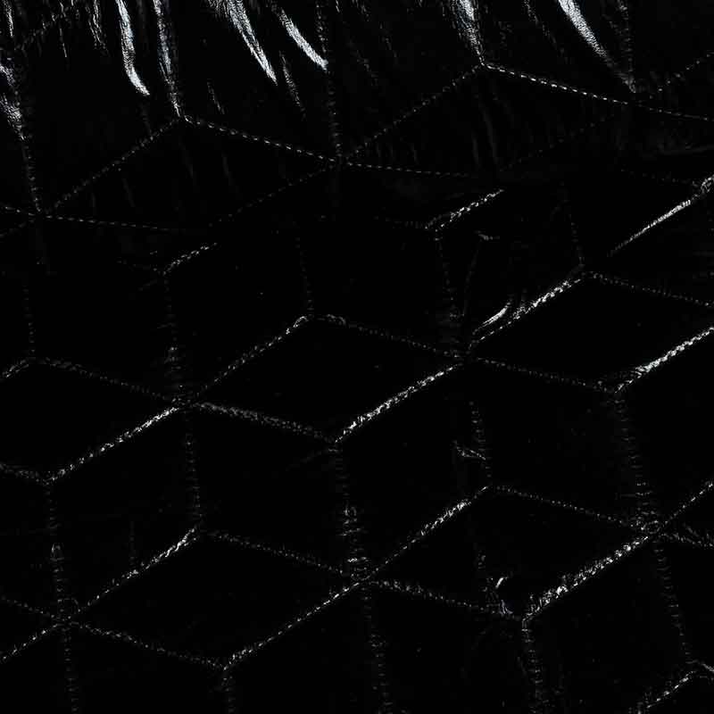 Metallic stof fantasieruit zwart