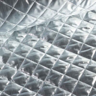Metallic stof ruit zilver