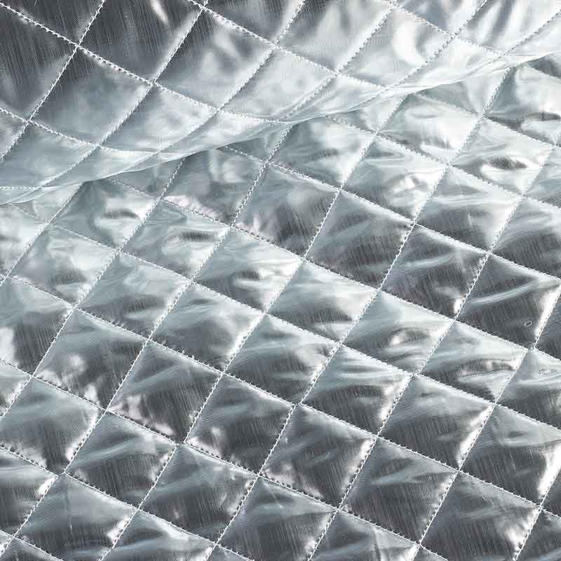 Metallic stof ruit zilver