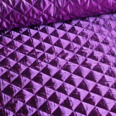 Metallic stof ruit paars