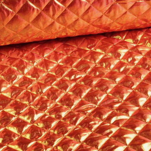 Metallic stof ruit oranje