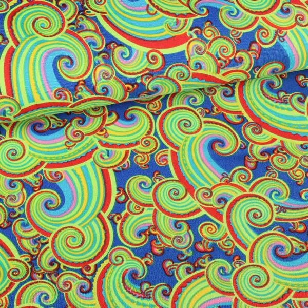 Terlenka paisley multicolor kobalt
