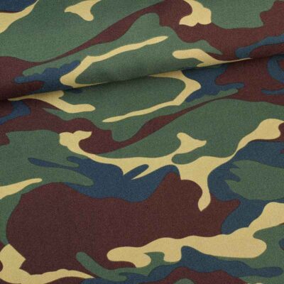 Terlenka stof camouflage groen