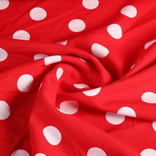 Terlenka grote stip rood wit