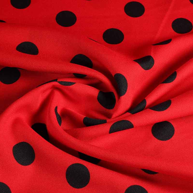 Terlenka grote stip rood-zwart