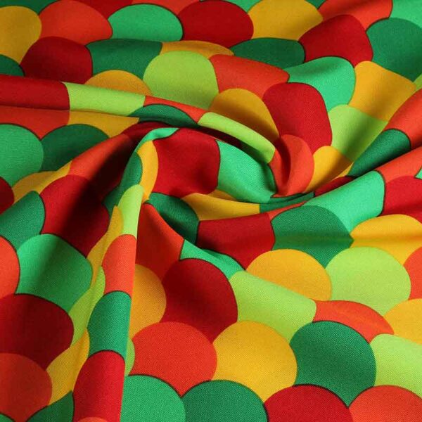 Terlenka stof multicolor bollen 4