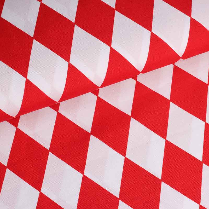 Terlenka stof harlekijn rood
