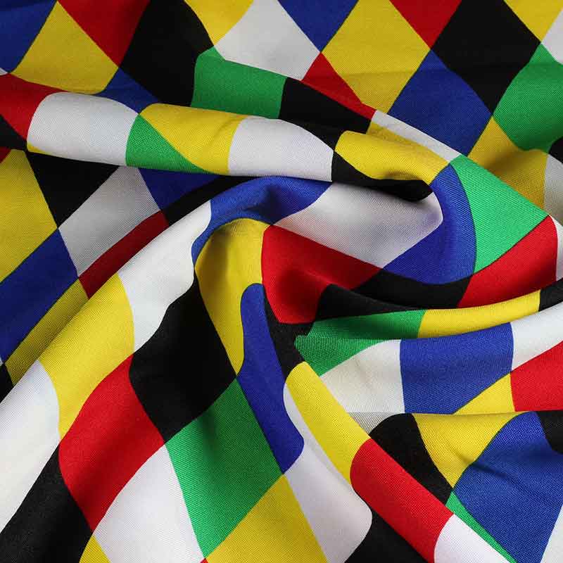 Terlenka stof harlekijn multicolor