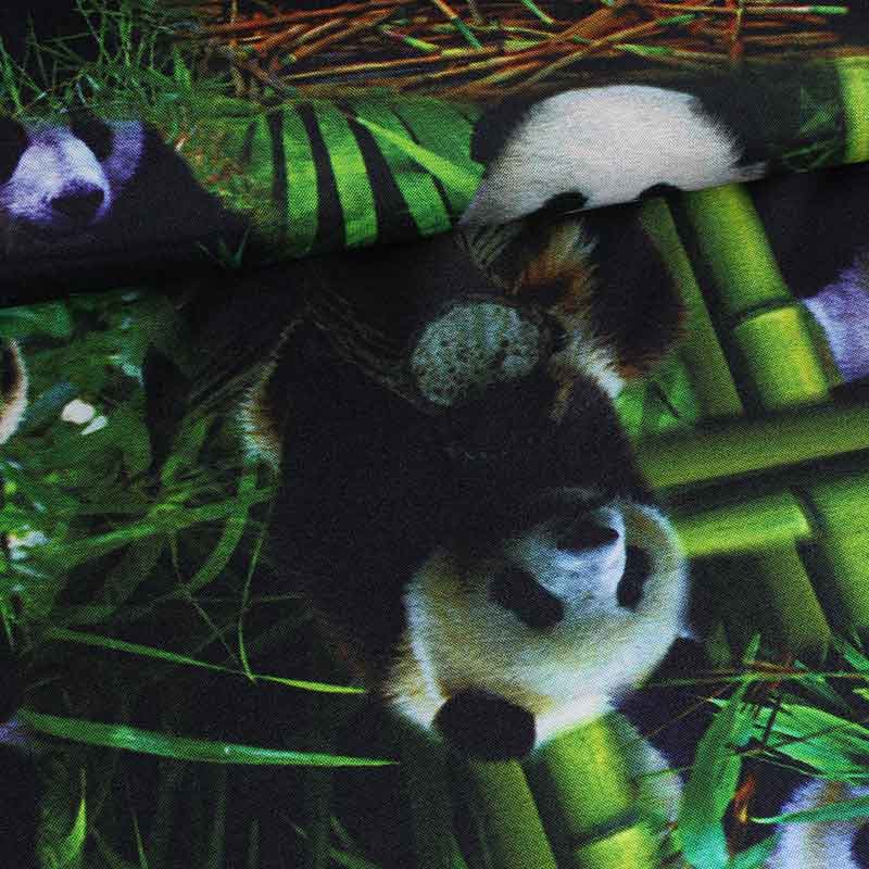 Terlenka stof panda digitaal bedrukt