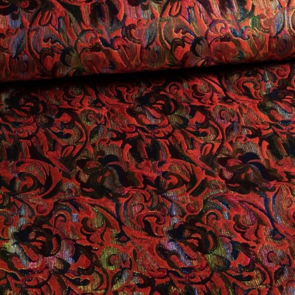 Jacquard stof fantasie multicolor