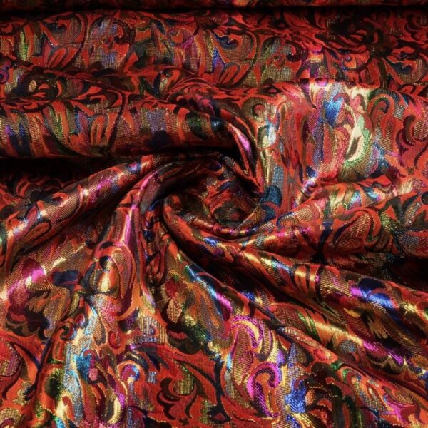 Jacquard stof fantasie multicolor