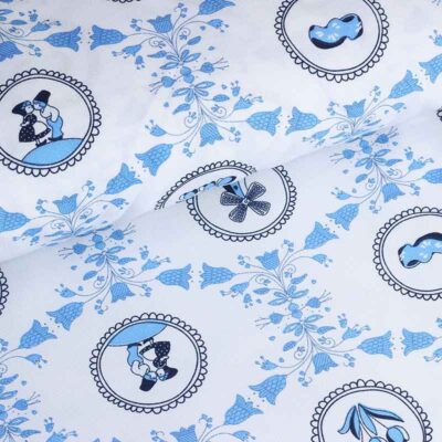 Terlenka stof Delfts blauw