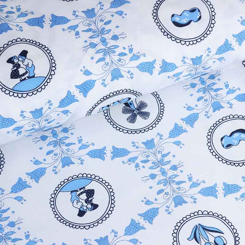 Terlenka stof Delfts blauw