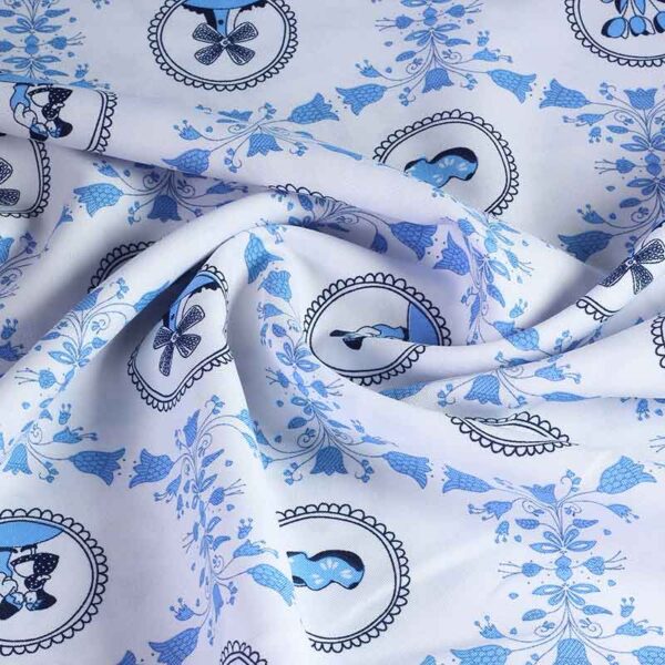 Terlenka stof Delfts blauw