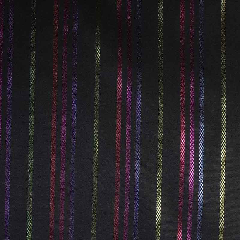 Terlenka stof streep multicolor foil