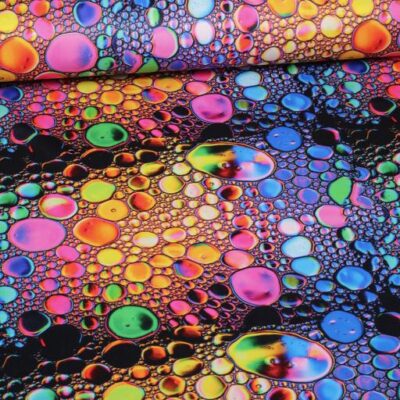 Tricot stof Splash digitaal bedrukt