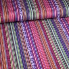 Mexico stof paars veelkleurig