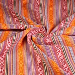 Mexico stof multicolor oranje